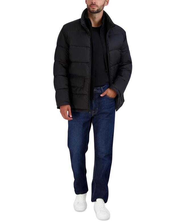 Cole Haan Mens Stand Collar Puffer Jacket with Bib Product Image