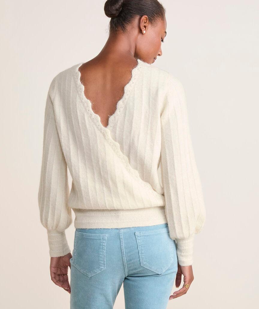 Reversible Luxe Wrap Sweater Product Image