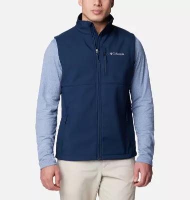 Mens Columbia Ascender II Soft Shell Vest Collegiate Blue Product Image