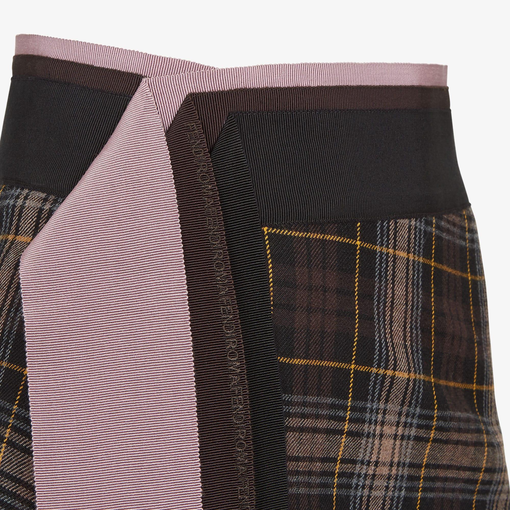 SkirtBrown Fendi Tartan skirt Product Image