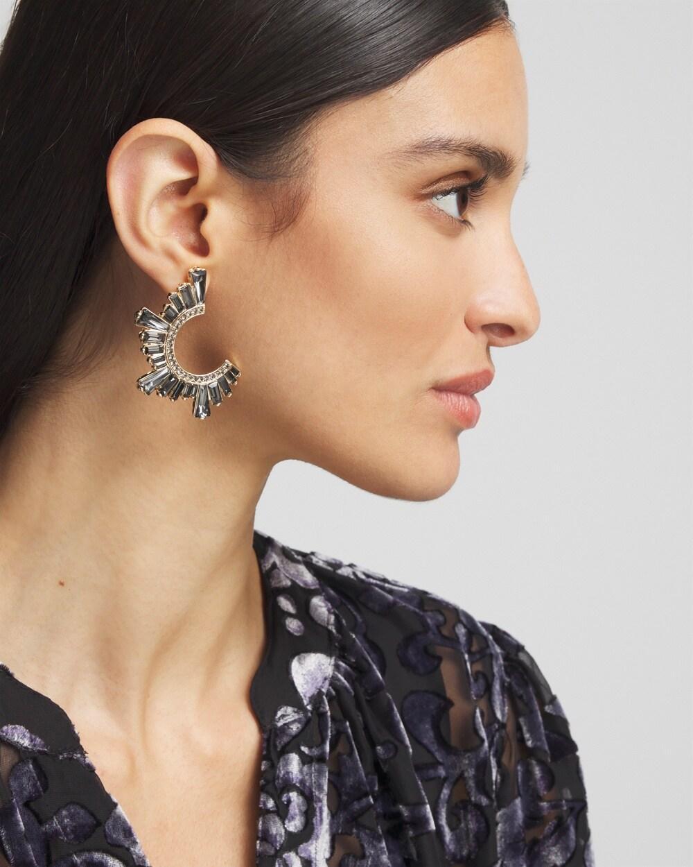 No Droop™ Front to Back Embellished Earrings Product Image