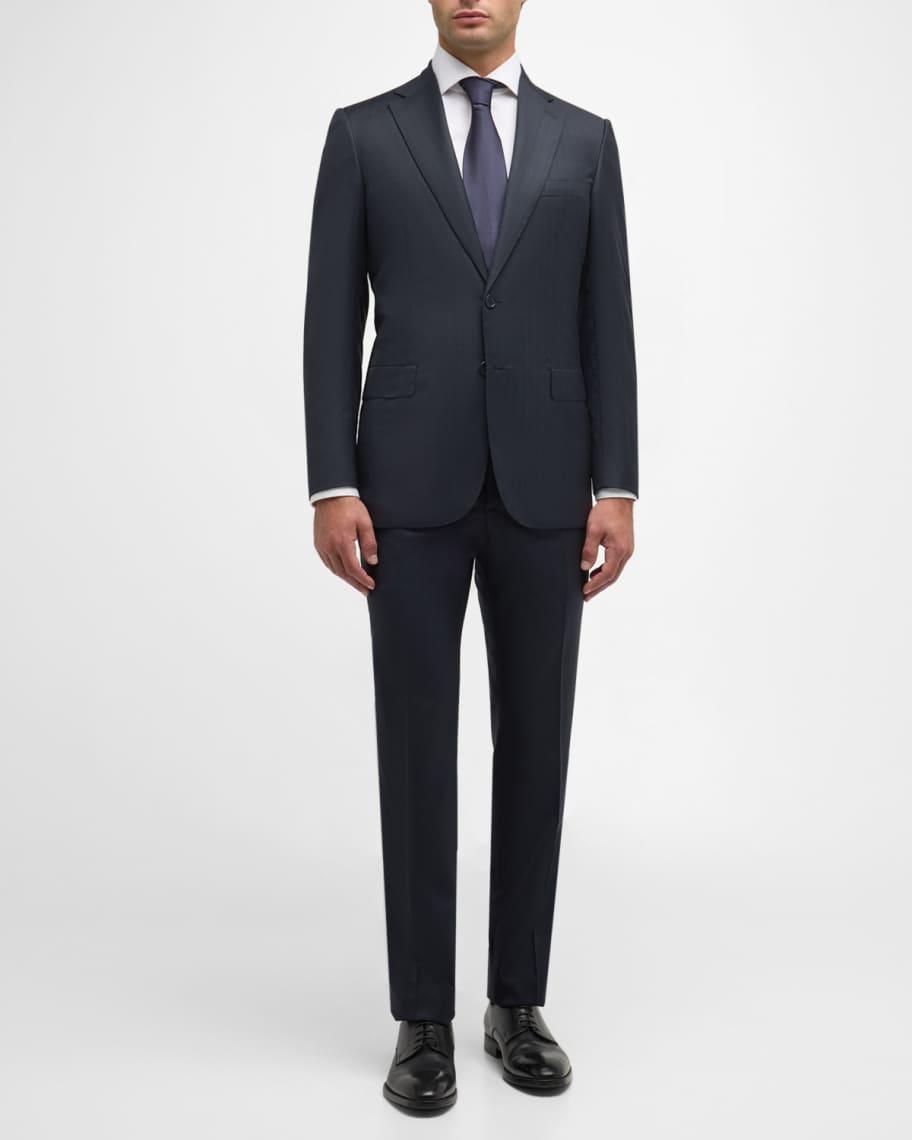 Men's Wool Pinstripe Suit Product Image