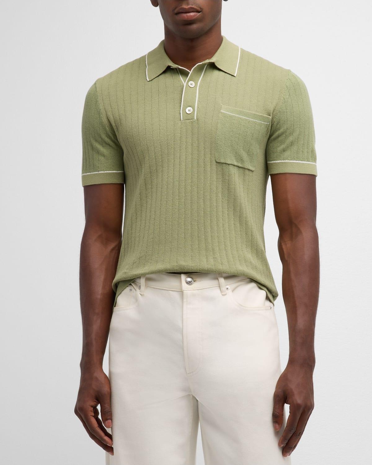 Mens Hardy Ribbed Polo Shirt product image