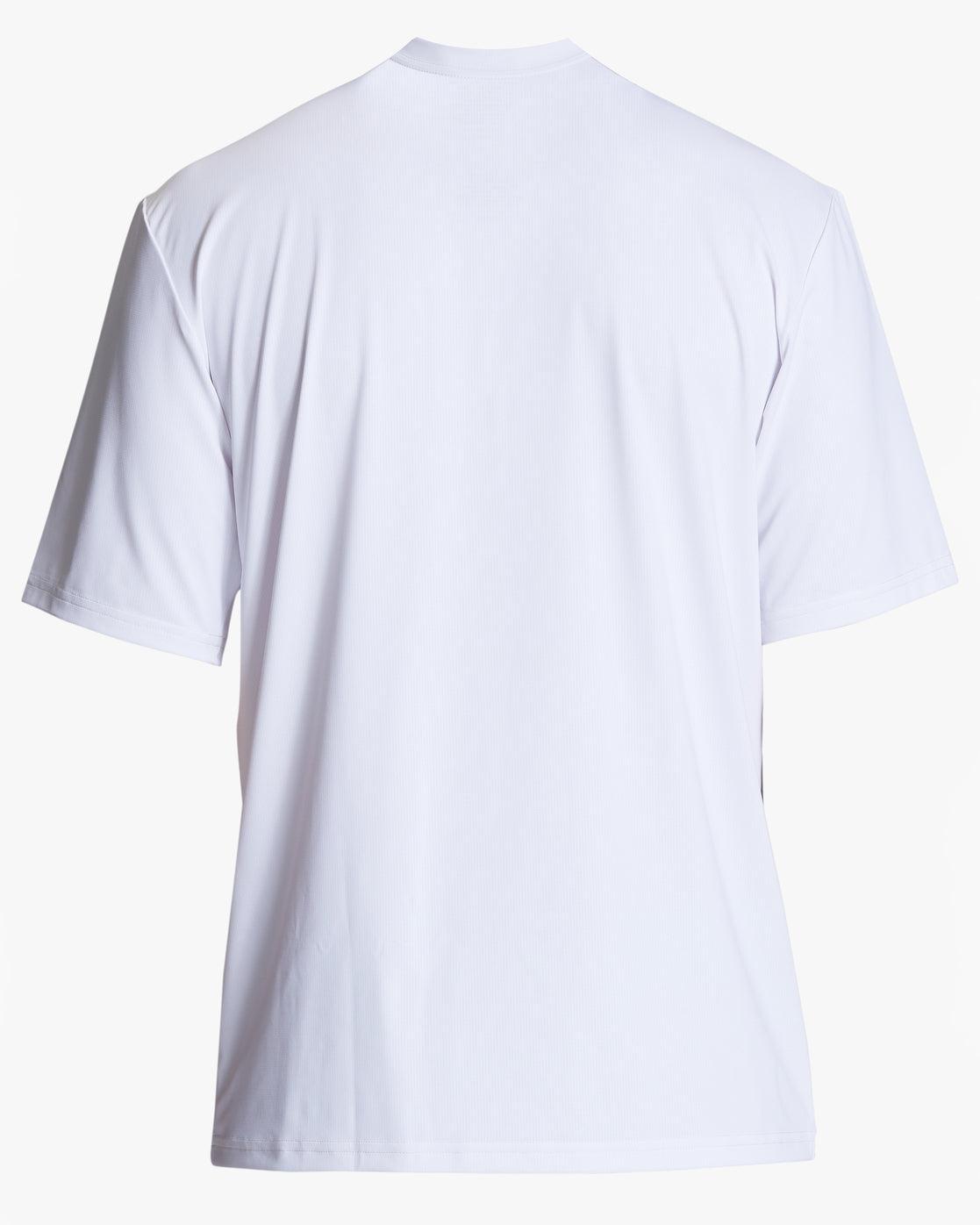 Arch Mesh Loose Fit Upf 50+ Short Sleeve Surf Tee - White Male Product Image