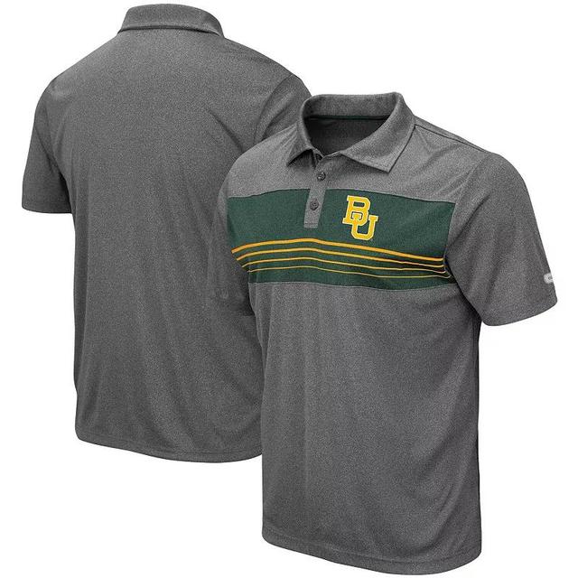 Mens Colosseum Heathered Charcoal Baylor Bears Smithers Polo Product Image