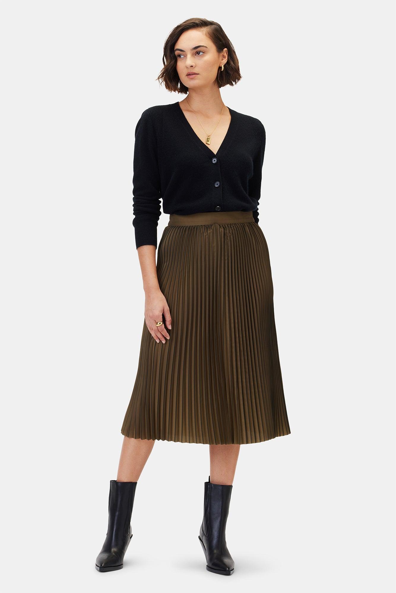 Blaze Skirt - Bronzed Olive Product Image