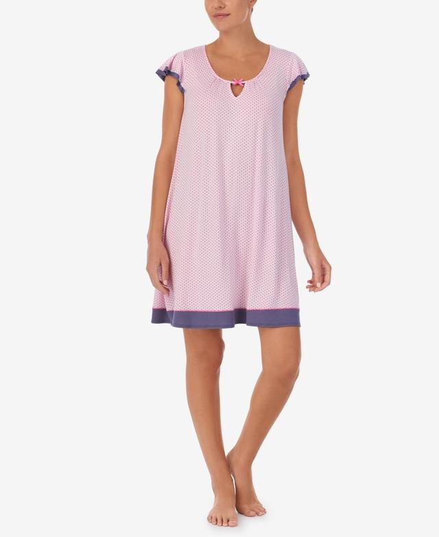 Ellen Tracy Womens Short Sleeve Nightgown Product Image