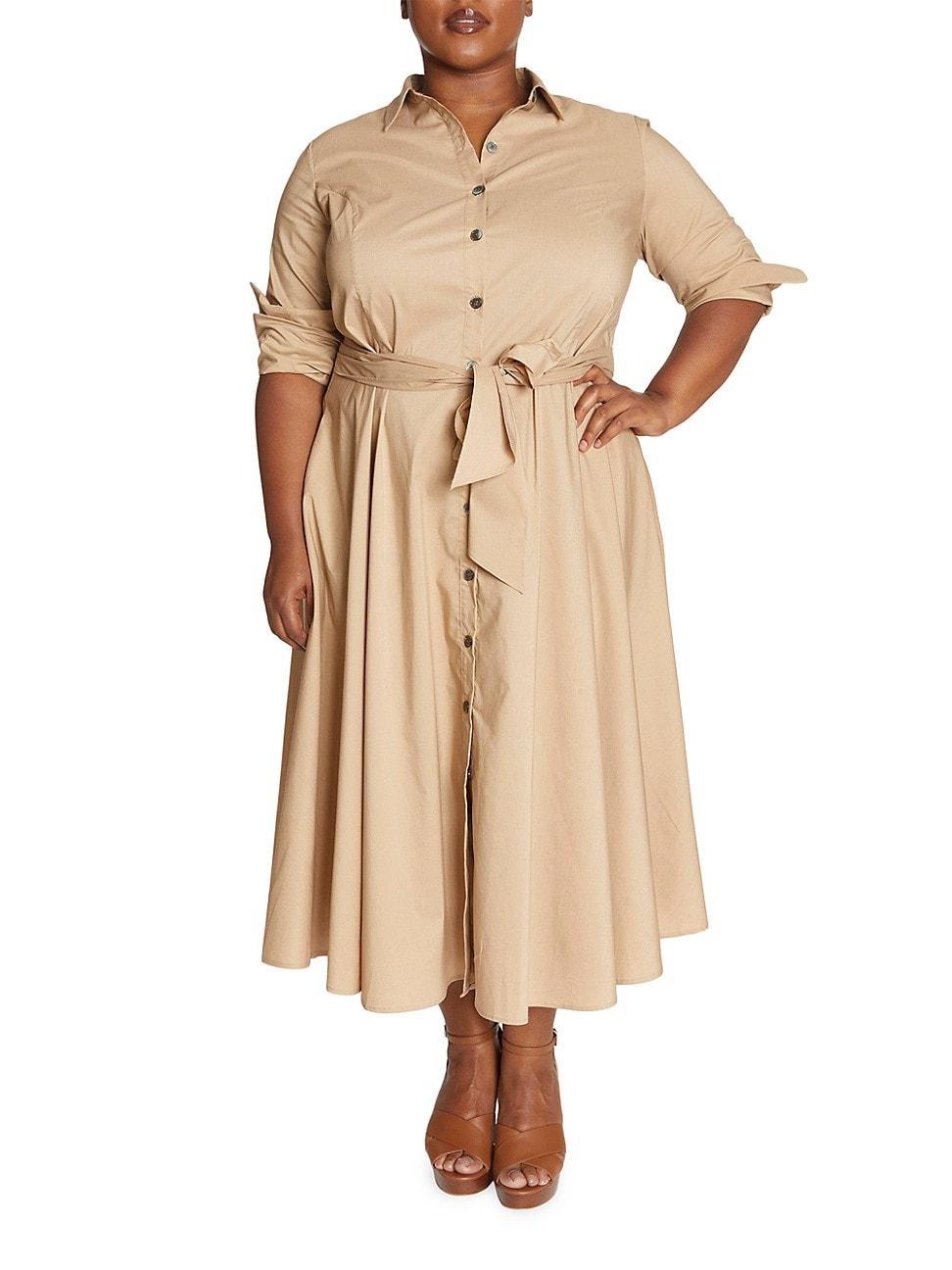 Womens Poplin Shirtdress product image