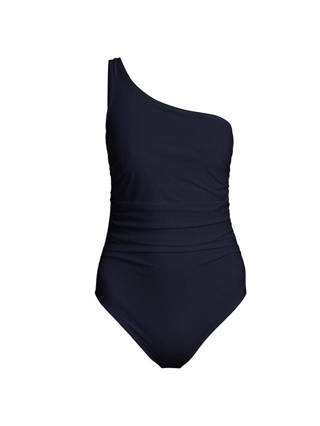 Womens Basics One-Shoulder One-Piece Swimsuit Product Image