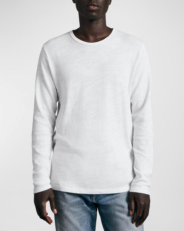 rag & bone Classic Mens Long Sleeve Cotton T-Shirt Product Image