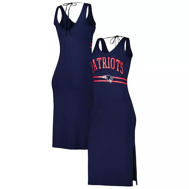 Womens G-III 4Her by Carl Banks New England Patriots Training V-Neck Maxi Dress Blue Product Image