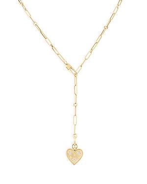 Womens Venetian Princess 18K Yellow Gold & Diamond Heart Pendant Necklace Product Image