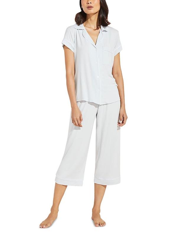 Eberjey Gisele Jersey Knit Crop Pajamas Product Image