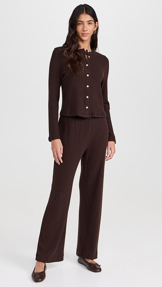 DONNI. The Sweater Rib Simple Pants | Shopbop Product Image