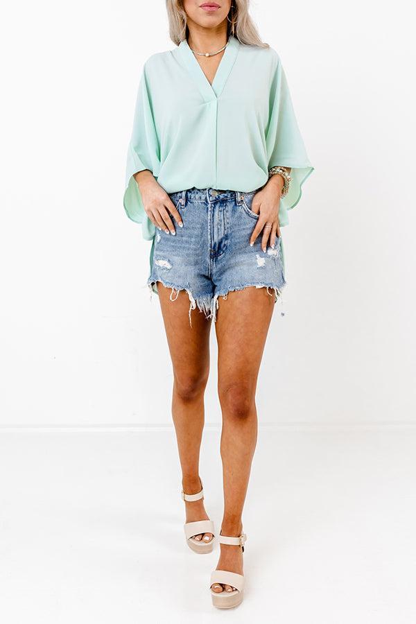 The Jillie High Waist Distressed Shorts Product Image