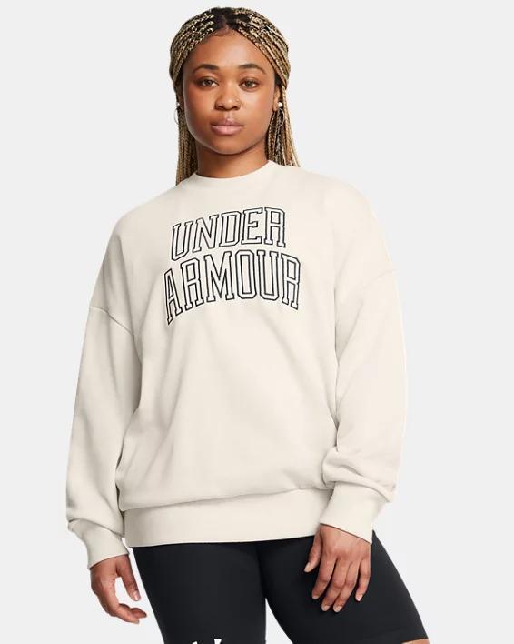 Women's UA Icon Heavyweight Terry Oversized Crew Product Image