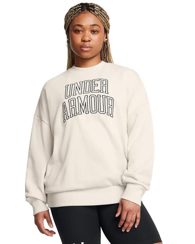 Women's UA Icon Heavyweight Terry Oversized Crew Product Image