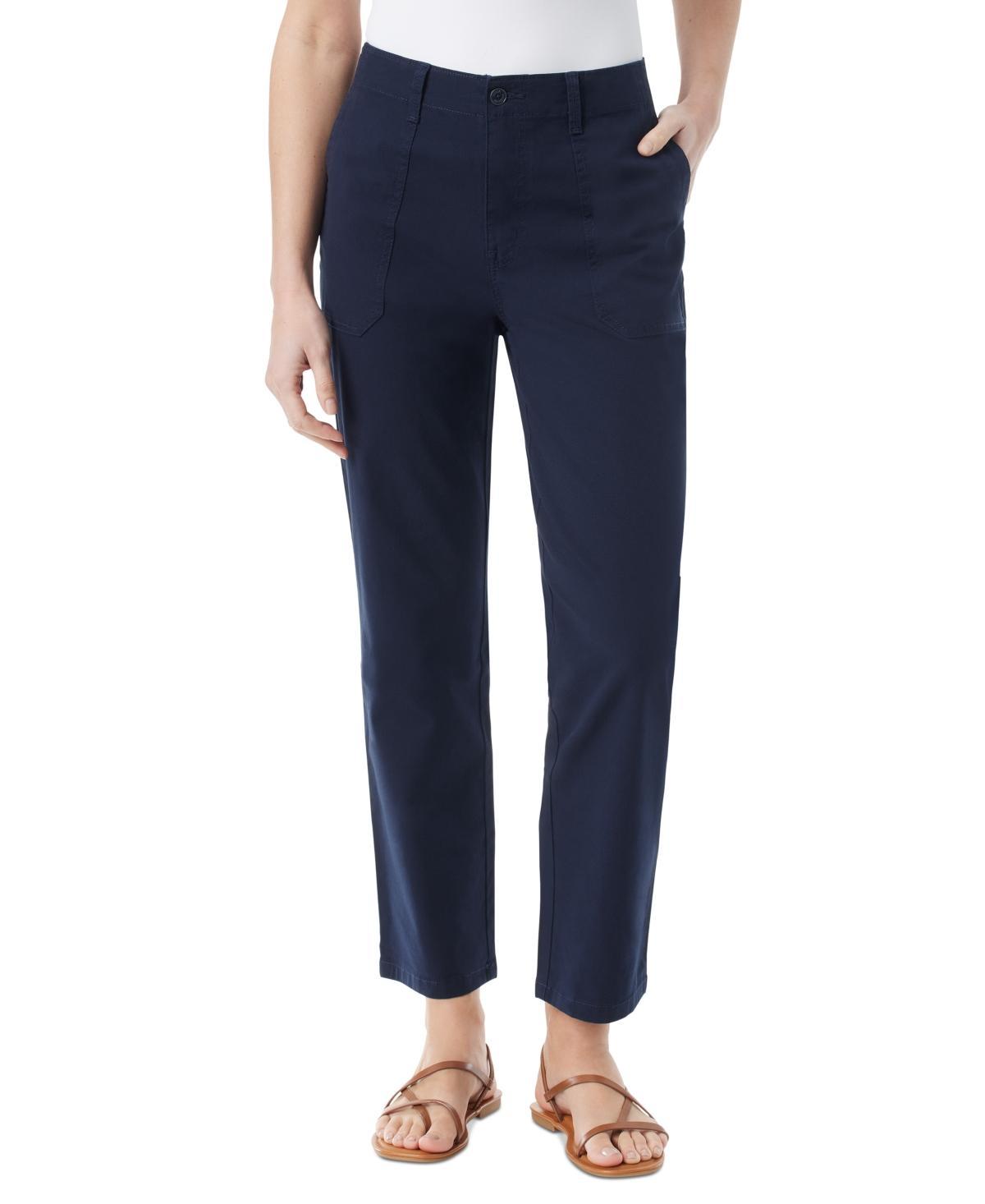 Gloria Vanderbilt Womens Straight-Leg Utility Pants Product Image