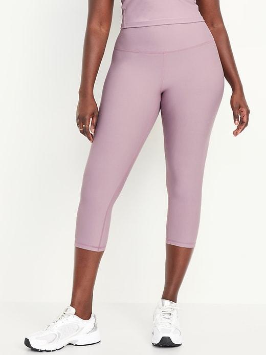 High-Waisted PowerSoft Crop Leggings Product Image