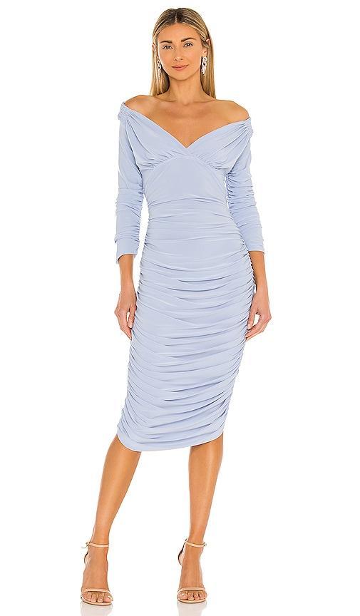 Norma Kamali x REVOLVE Tara Dress in Celestial Blue - Blue. Size XS (also in S). Product Image