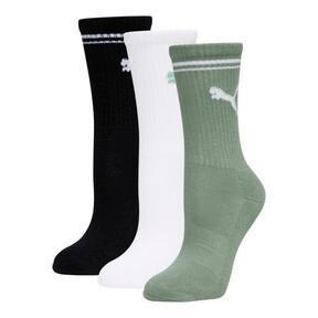 PUMA Women's Half-Terry Crew Socks (3 Pairs) Product Image