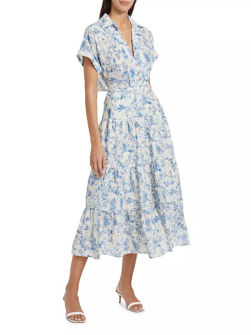 Davina Floral Eyelet Shirtdress Product Image