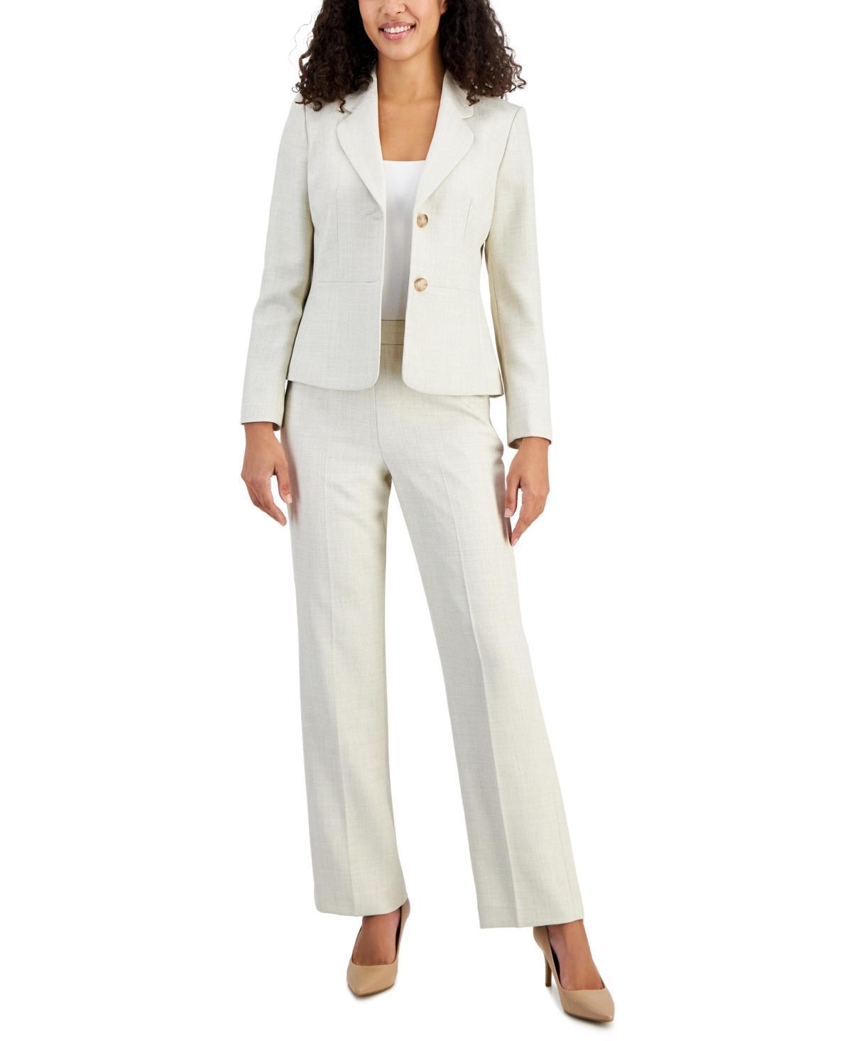 Le Suit Womens Notch-Collar Pantsuit, Regular and Petite Sizes Product Image