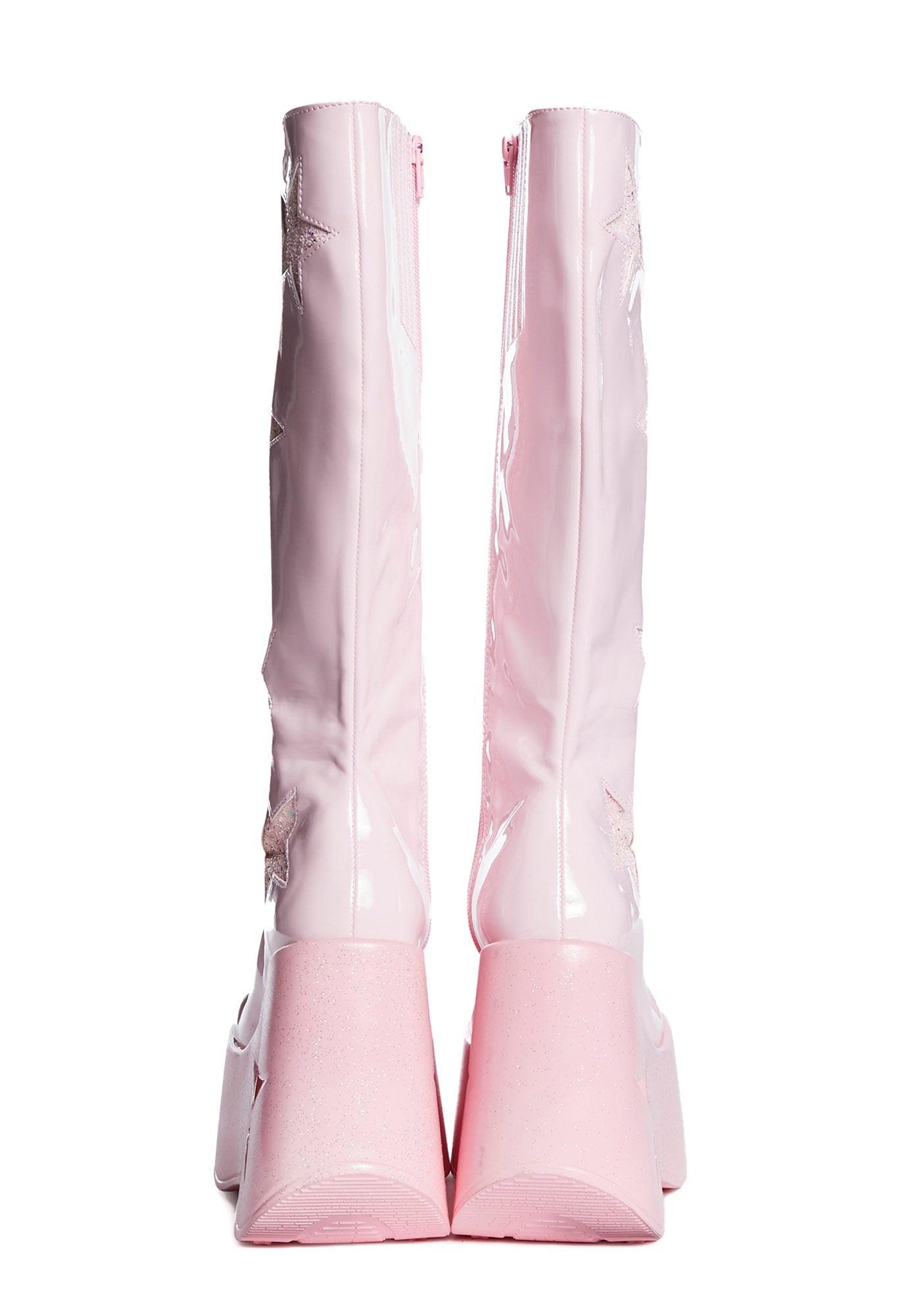 Pink Dynamite-218 Knee High Boots Male Product Image