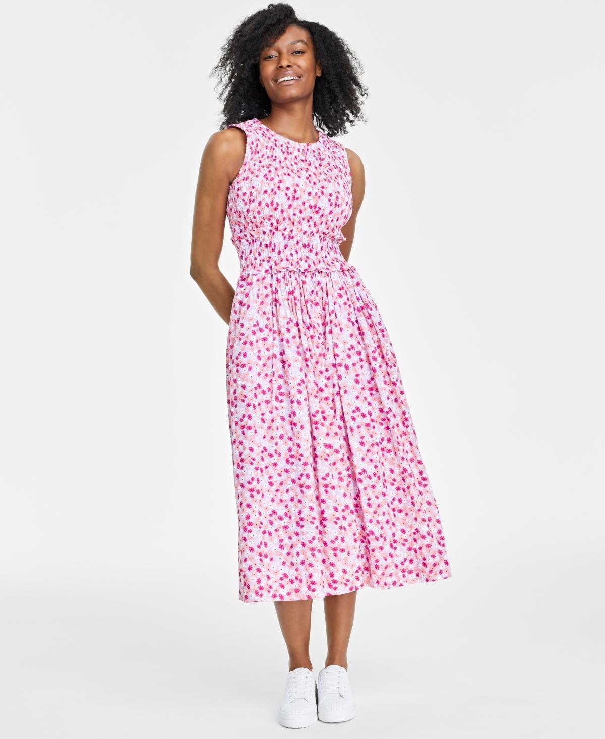 On 34th Womens Smocked Tank Midi Dress, Created for Macys Product Image