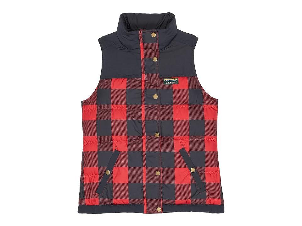 L.L.Bean Mountain Classic Down Vest Print (Rich Buffalo Plaid) Women's Clothing Product Image