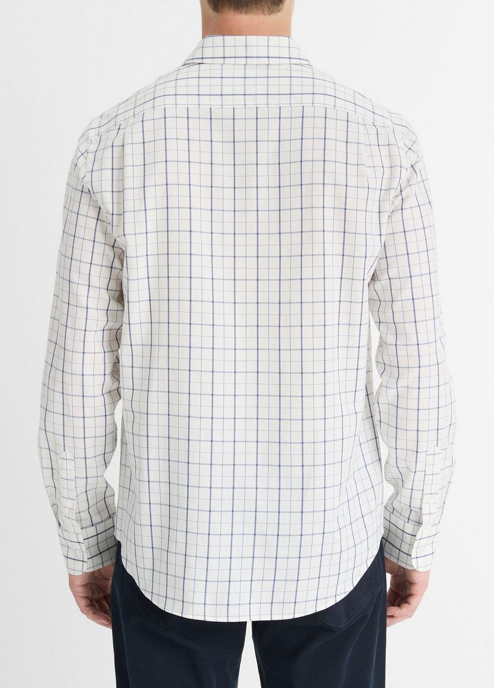 Barlow Plaid Cotton-Wool Shirt Product Image