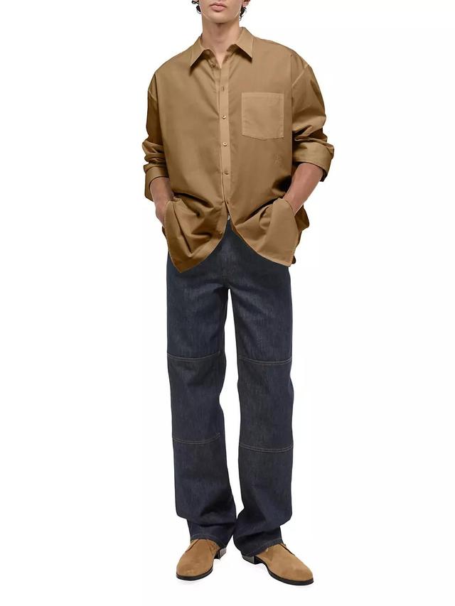 Cotton Oversized Button-Front Shirt Product Image