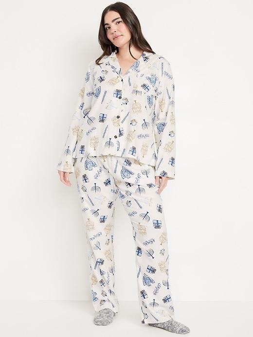 Flannel Pajama Set for Women Product Image