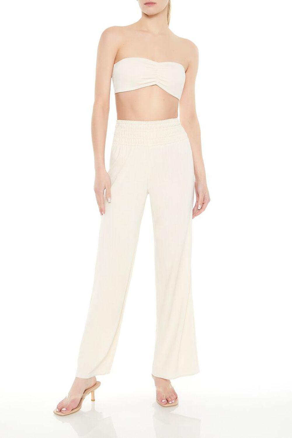 Smocked Wide-Leg Pants | Forever 21 product image