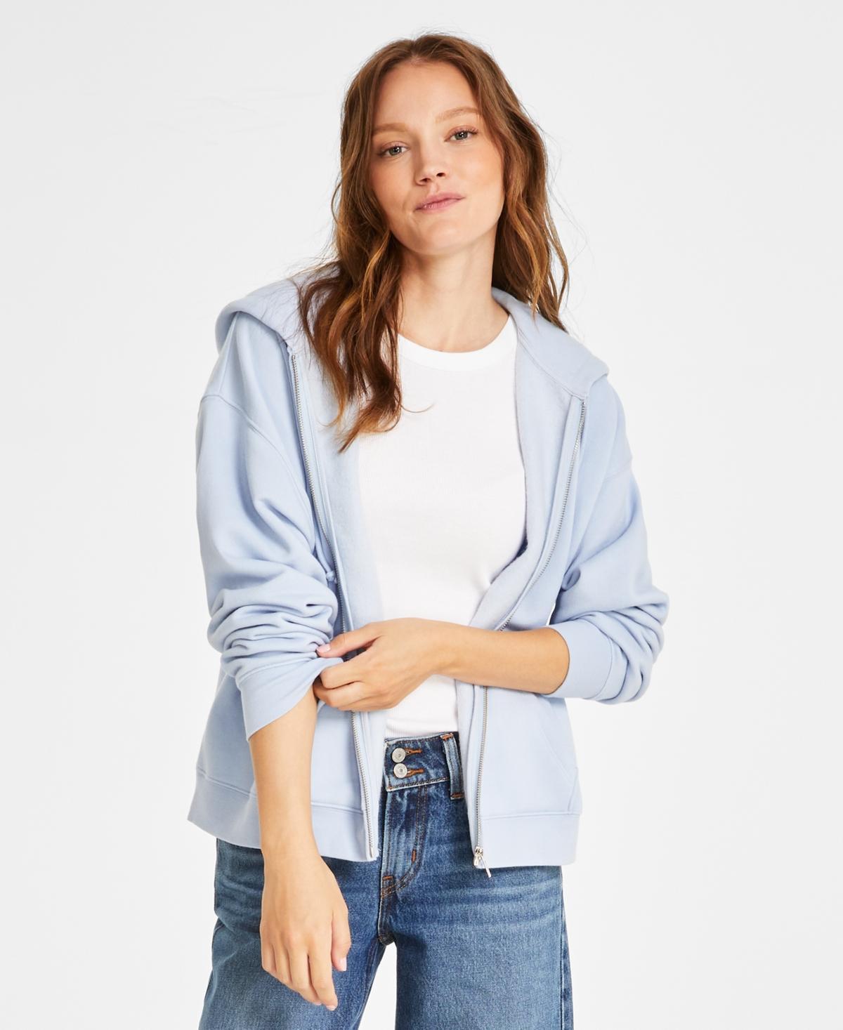 Levis Womens Zippered Drop-Shoulder Hoodie Product Image