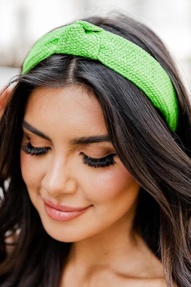 Much Needed Green Woven Knotted Headband Product Image