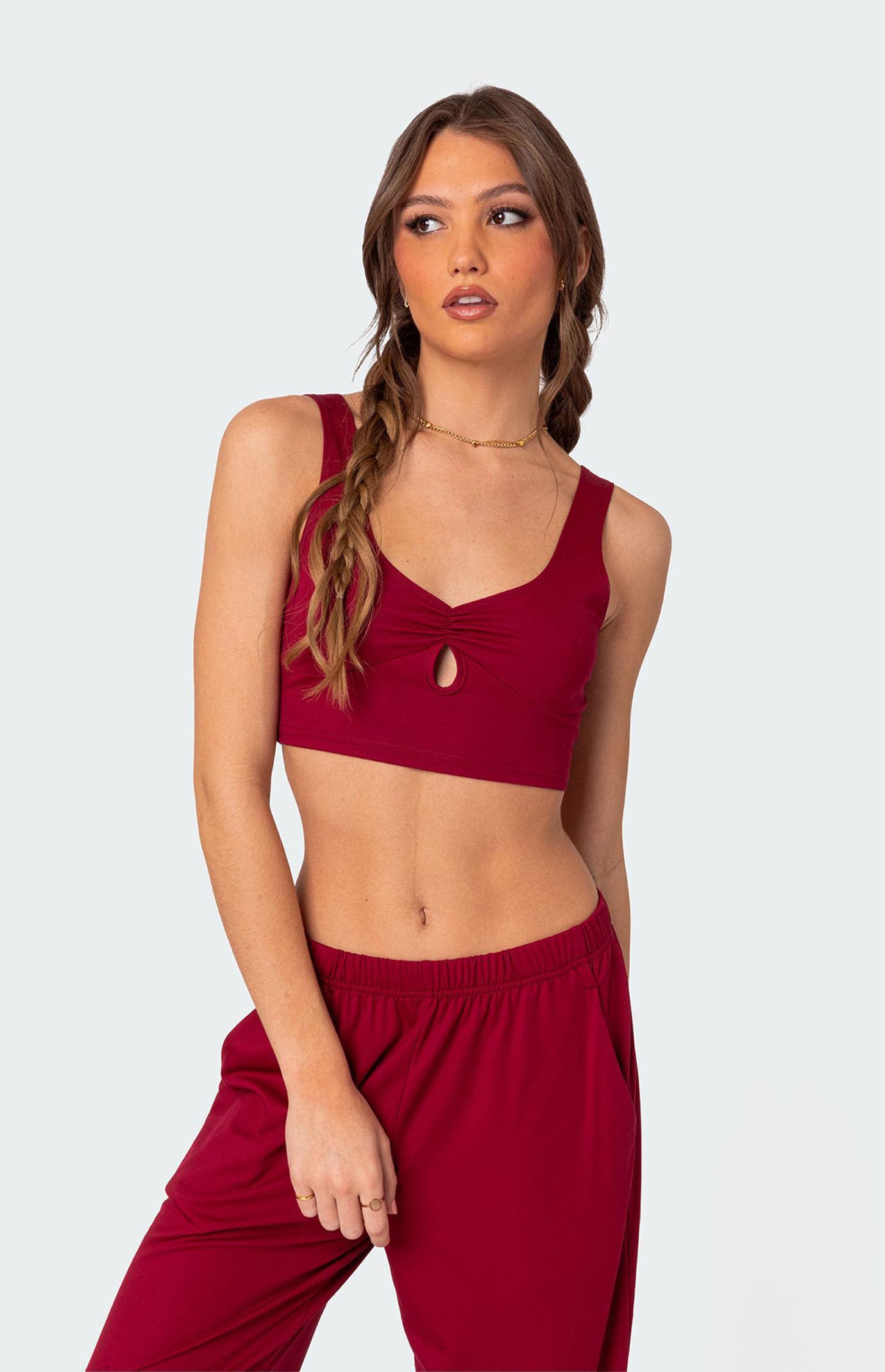 Edikted Women's Jayla Cut Out Crop Top Product Image