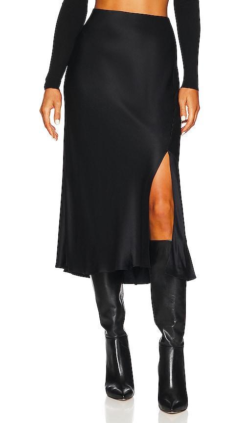 Maya Satin Midi Skirt Product Image