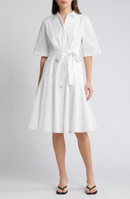 KOBI HALPERIN Tiffany Ruffle Hem Tie Waist Shirtdress Product Image