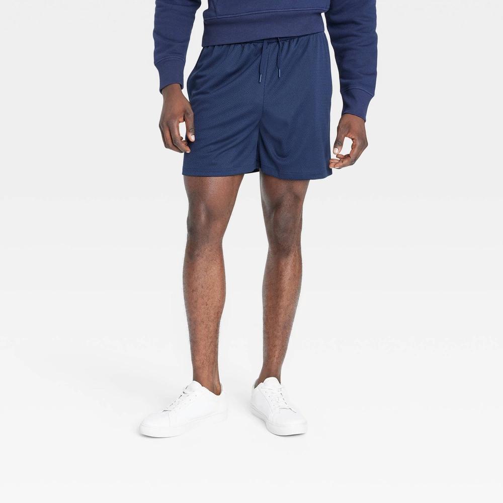 Mens 6 Mesh Shorts - All In Motion Navy Blue Product Image