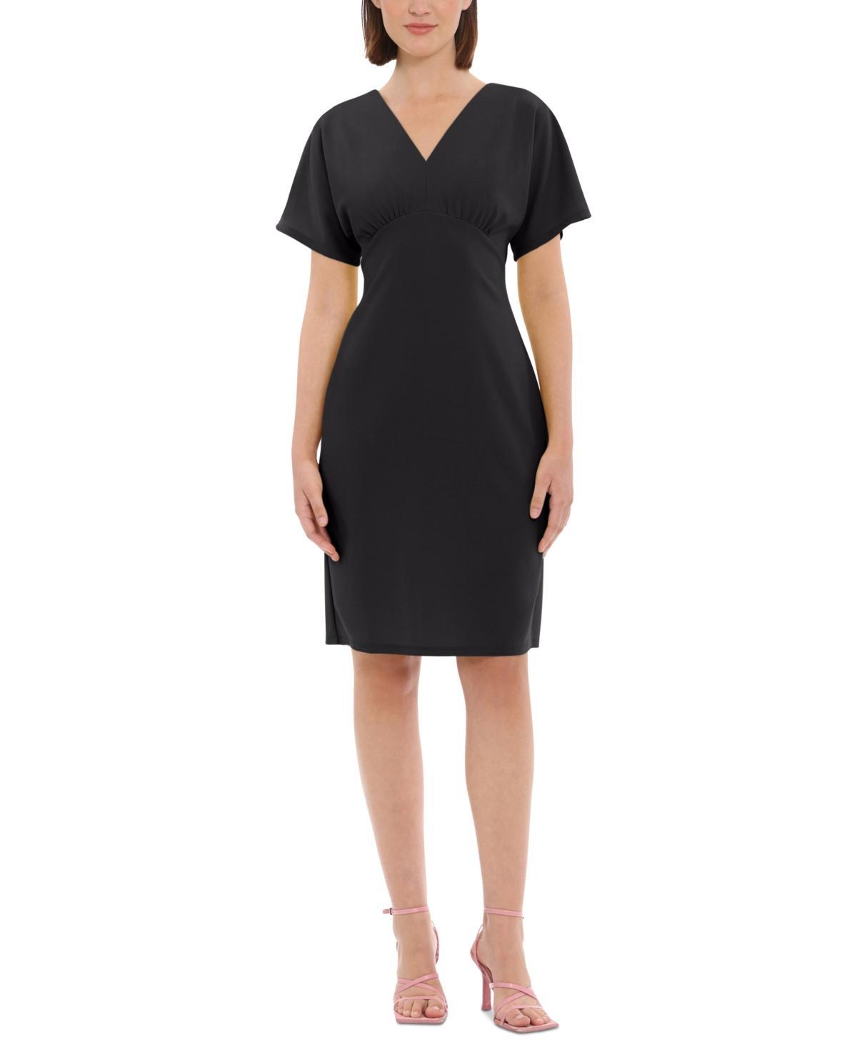 Donna Morgan Womens Empire Crepe Sheath Dress - Black Product Image