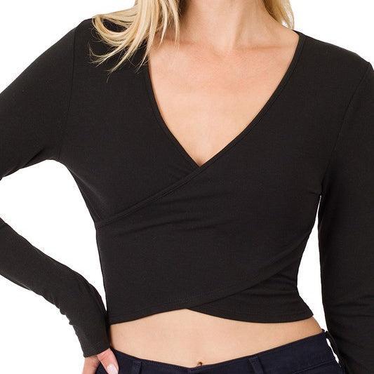 Twist Front Crop Top - 3 Colors Product Image