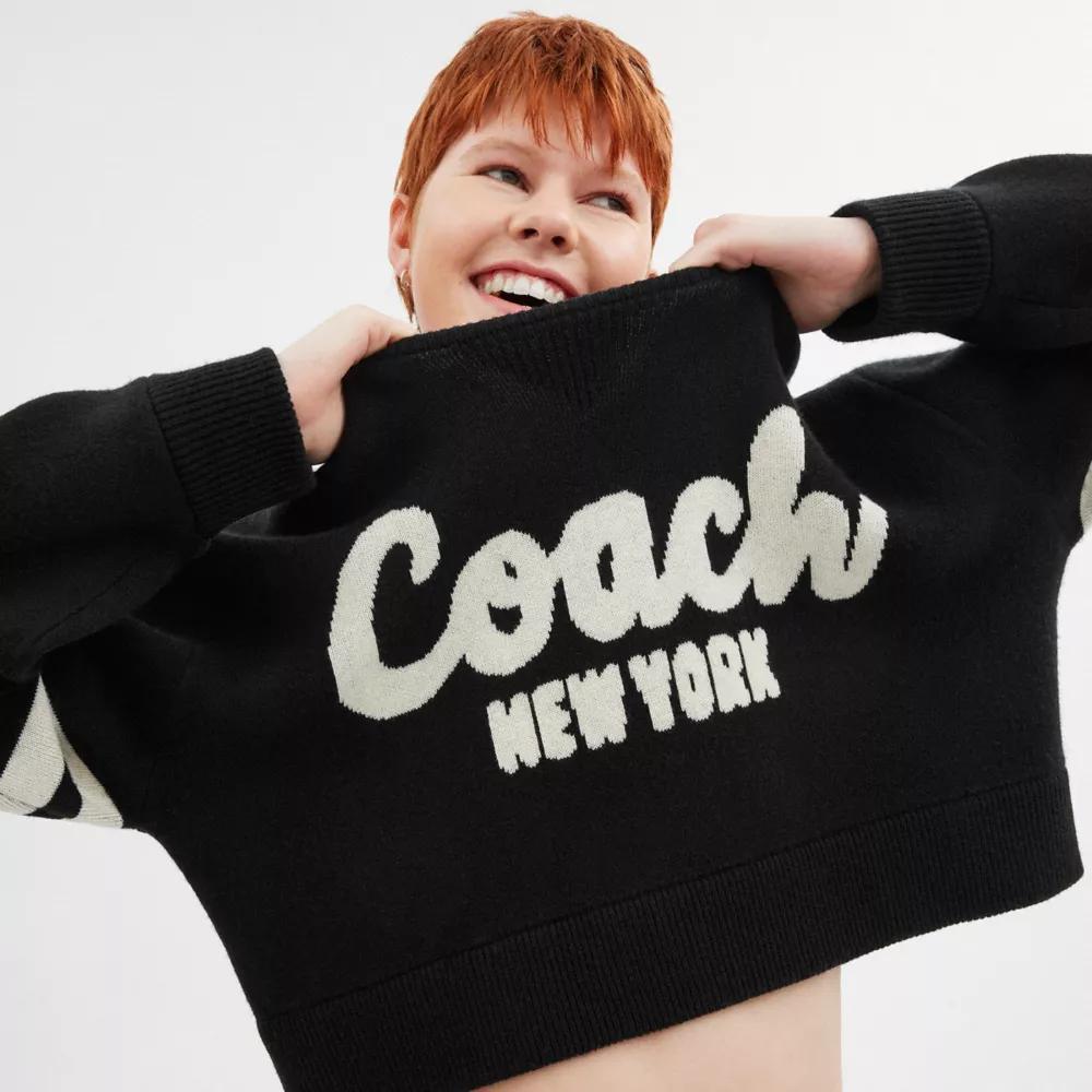 Cropped Coach Sweater Product Image