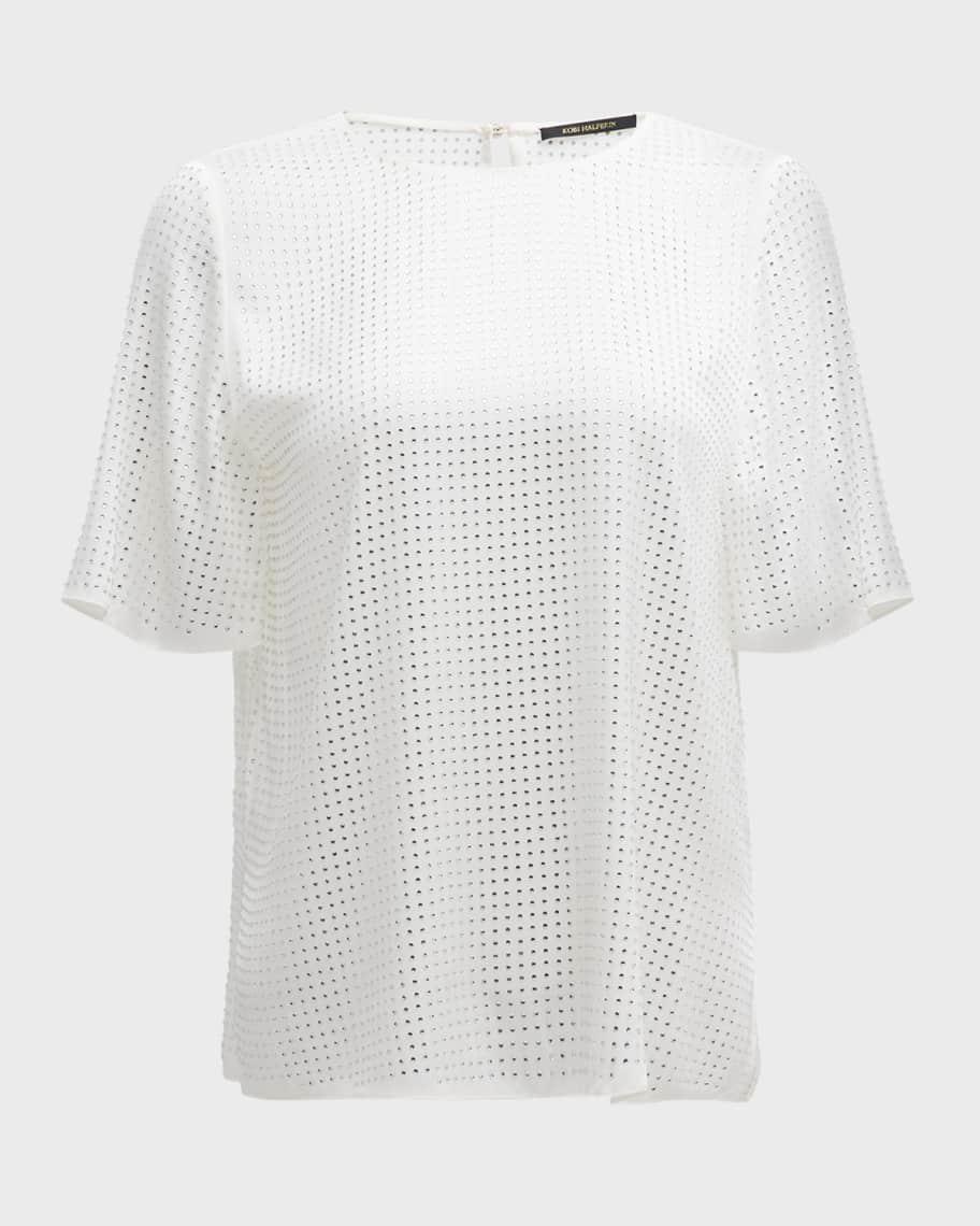 Kobi Halperin Nadia Studded Short Sleeve Top Product Image