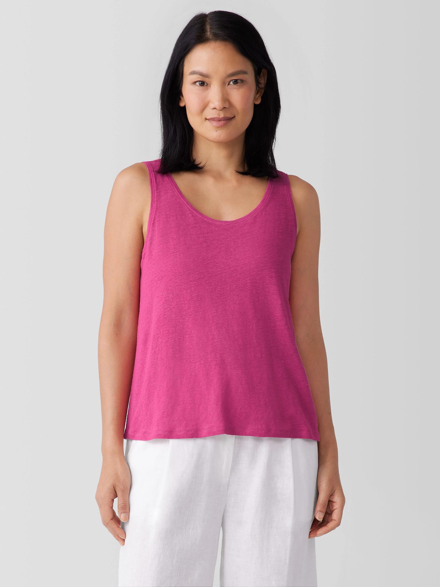 EILEEN FISHER Organic Linen Jersey Tankfemale Product Image