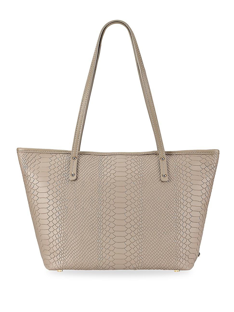 Taylor Snake-Embossed Tote Bag Product Image