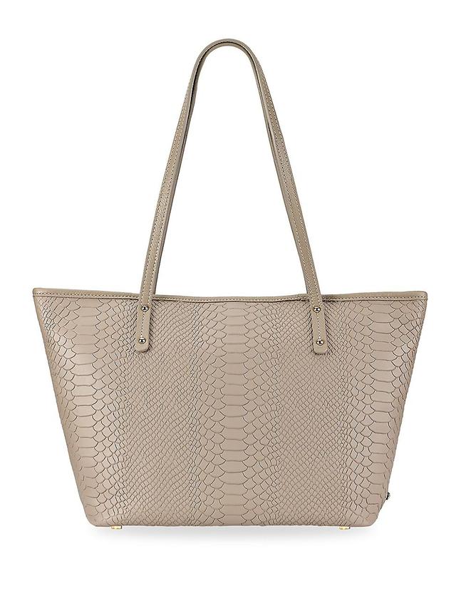 Taylor Snake-Embossed Tote Bag Product Image