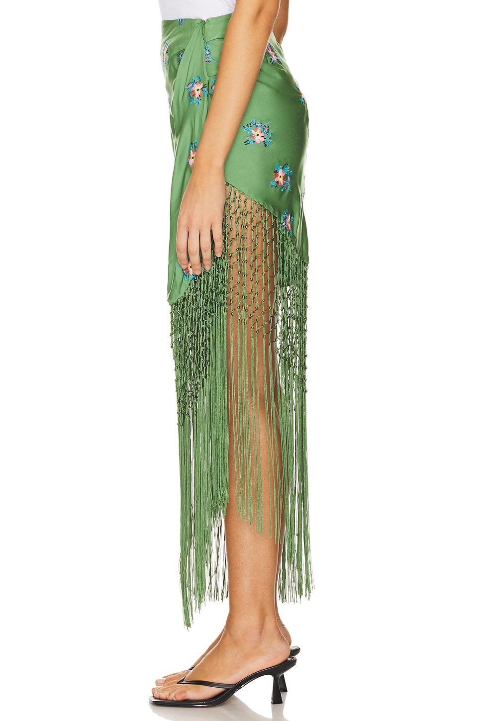 Fioretto Draping Fringe Skirt Essentiel Antwerp Product Image