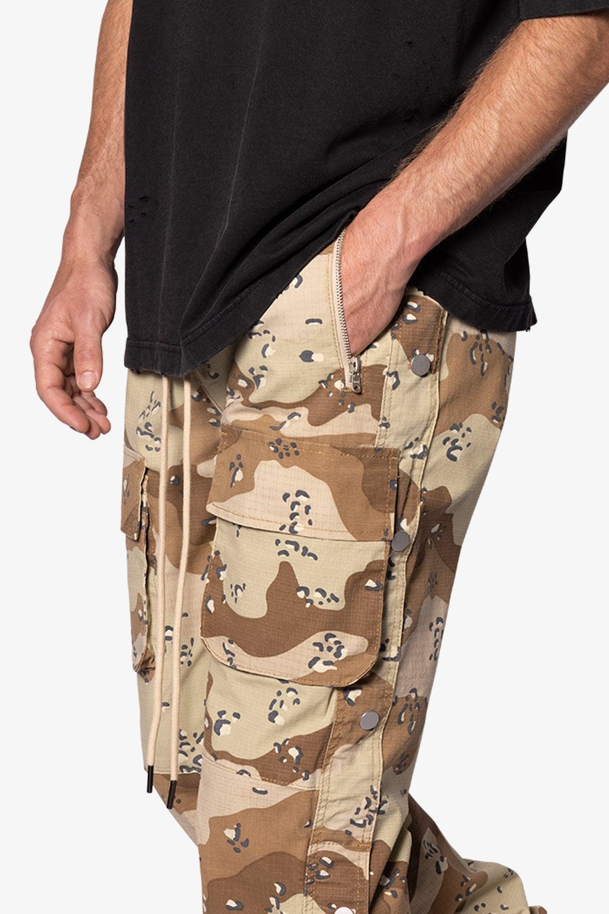 Snap Front Cargo Pants - Desert Camo Product Image