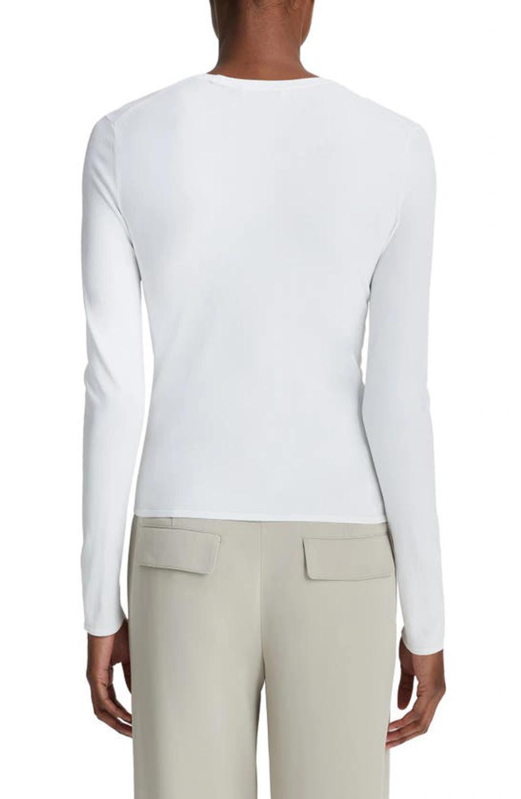 Clean Fit Crewneck Top In White Product Image